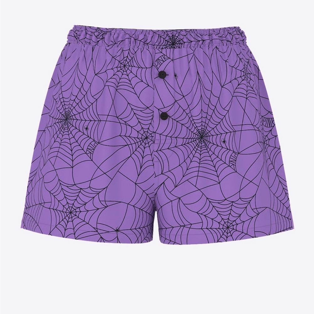 Victoria's Secret Purple Web Pattern Women's Shorts